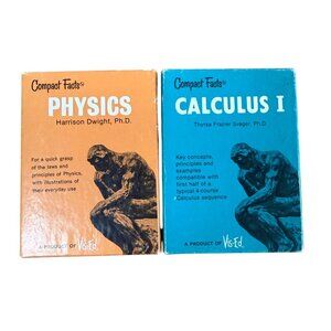 Vintage Compact Facts Physics & Calculus I Study Guides By Vis-Ed